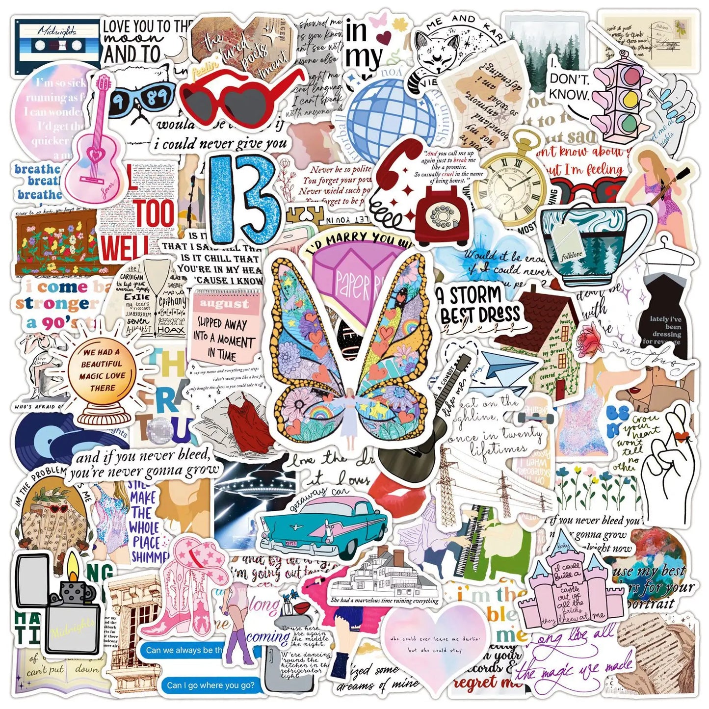 100 TS stickers