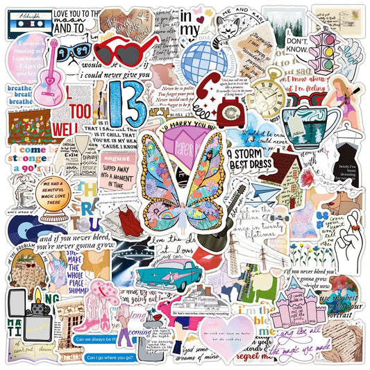 100 TS stickers
